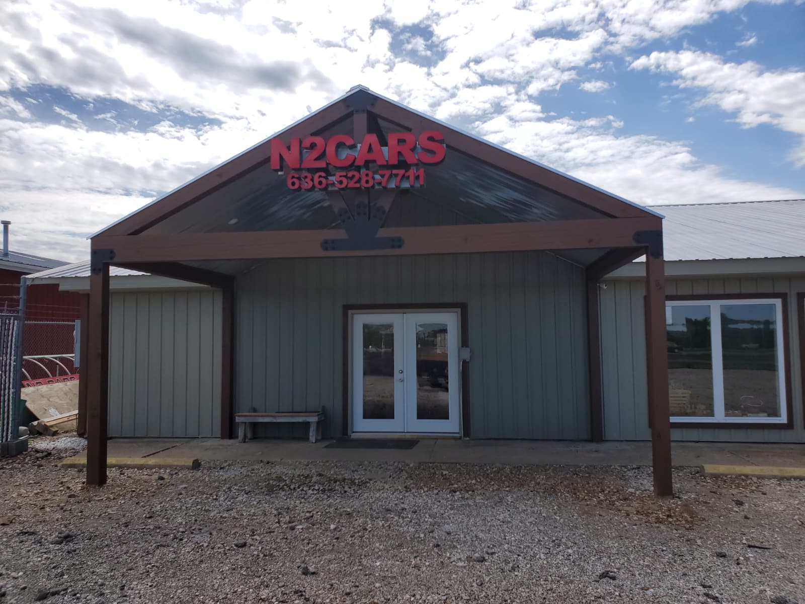 Finished interior with barn door and mudroom details